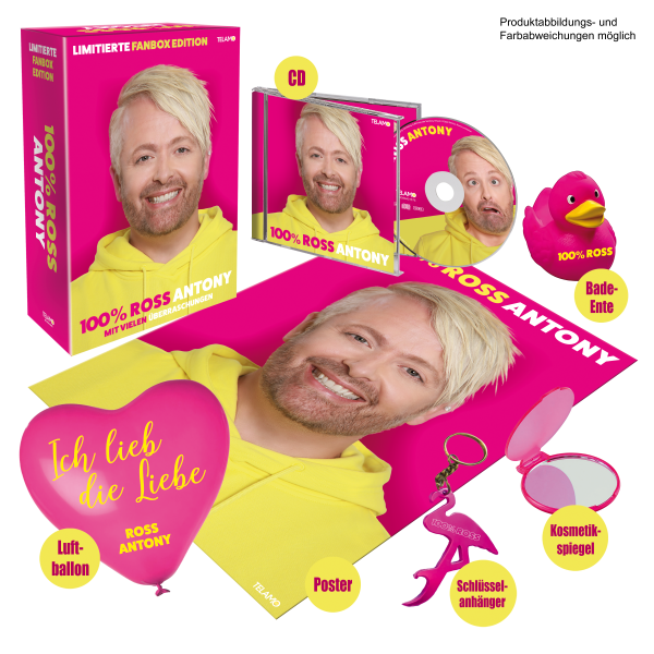 Ross Antony 100% Ross Fanbox + GRATIS CD „Mein Freund Button“