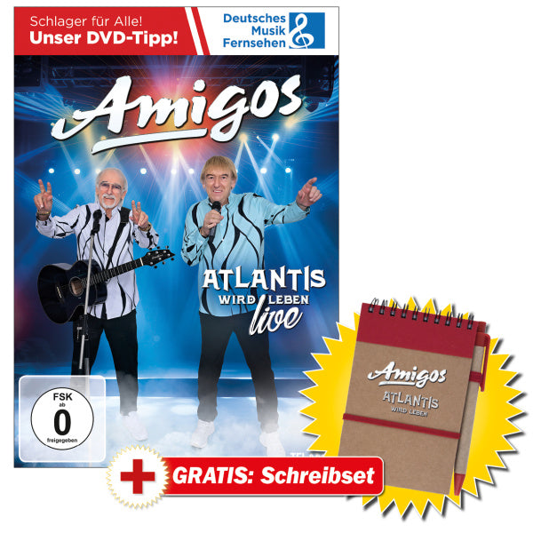 Amigos - Atlantis wird leben (Live Edition) + GRATIS Schreibset