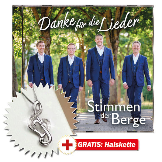 Stimmen der Berge - Danke für die Lieder + GRATIS Halskette