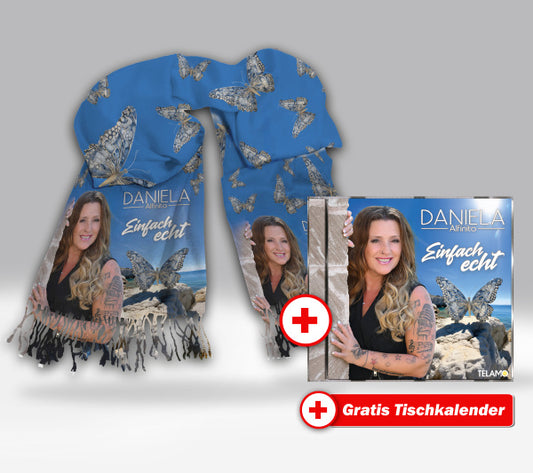 Daniela Alfinito - Einfach echt Fan-Set Schal + CD + GRATIS Tischkalender