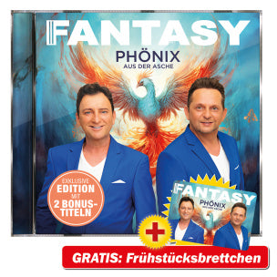 Fantasy - Phönix aus der Asche Fan-Set Tasse + CD + GRATIS Frühstücksbrettchen