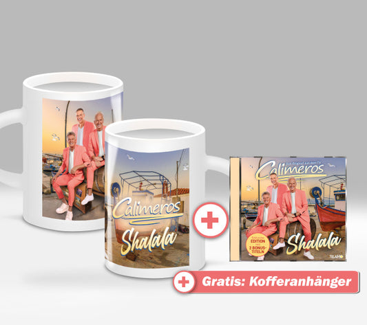 Calimeros - Shalala Fan-Set Tasse + CD + GRATIS Kofferanhänger