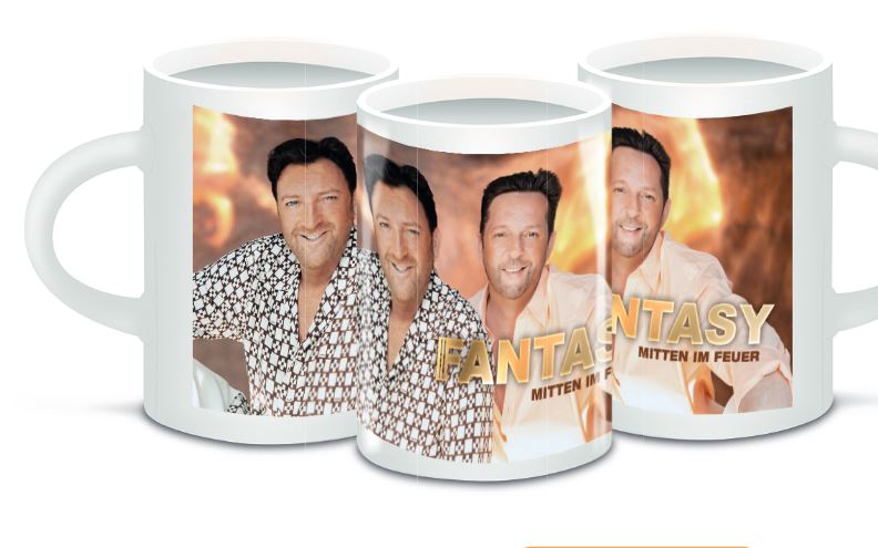 Fan-Tasse FANTASY "Mitten im Feuer"