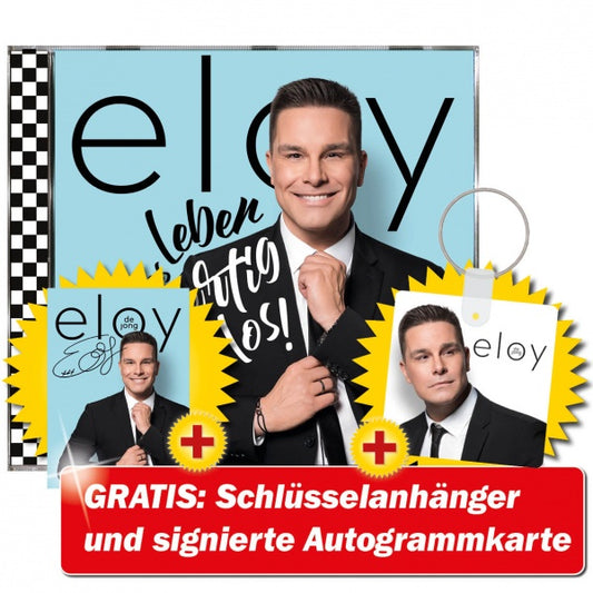 Eloy de Jong - Auf das Leben - fertig - los! + GRATIS Schlüsselanhänger & signierte Autogrammkarte