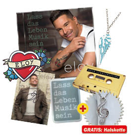 Eloy de Jong Lass das Leben Musik sein Fanbox + GRATIS Kette