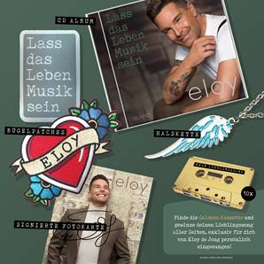 Eloy de Jong Lass das Leben Musik sein Fanbox + GRATIS Kette