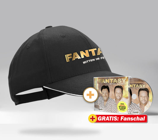 Fantasy Mitten im Feuer Fan-Set Basecap + CD + GRATIS Fanschal