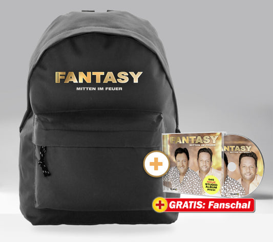 Fantasy Mitten im Feuer Fan-Set Rucksack + CD + GRATIS Fanschal